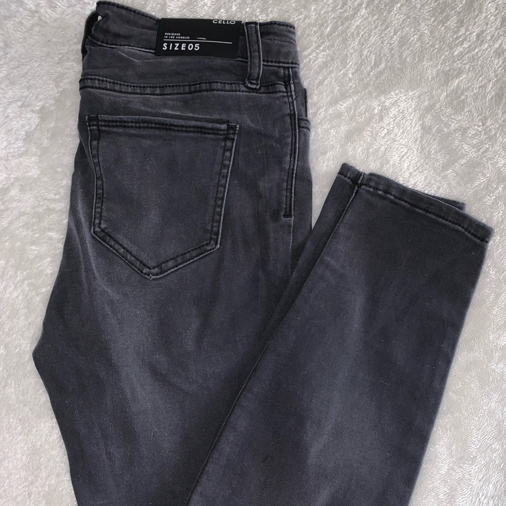 NWT Charcoal/black high waisted Jeans